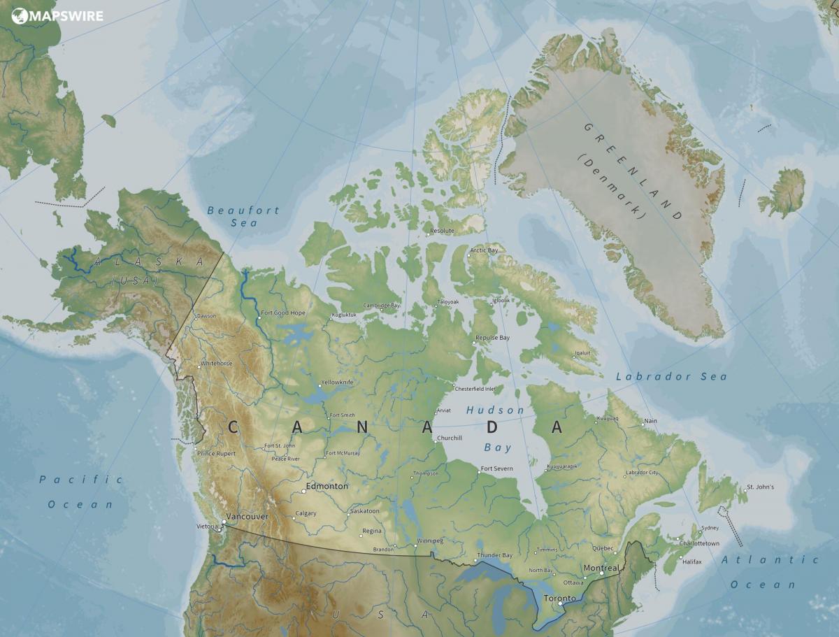 Mappa del Canada