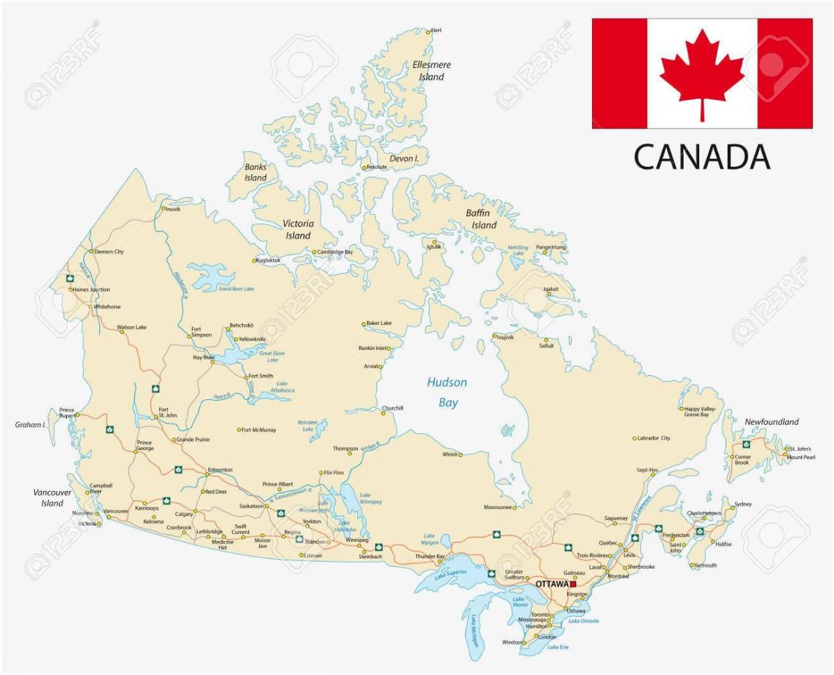 Mappa delle autostrade del Canada