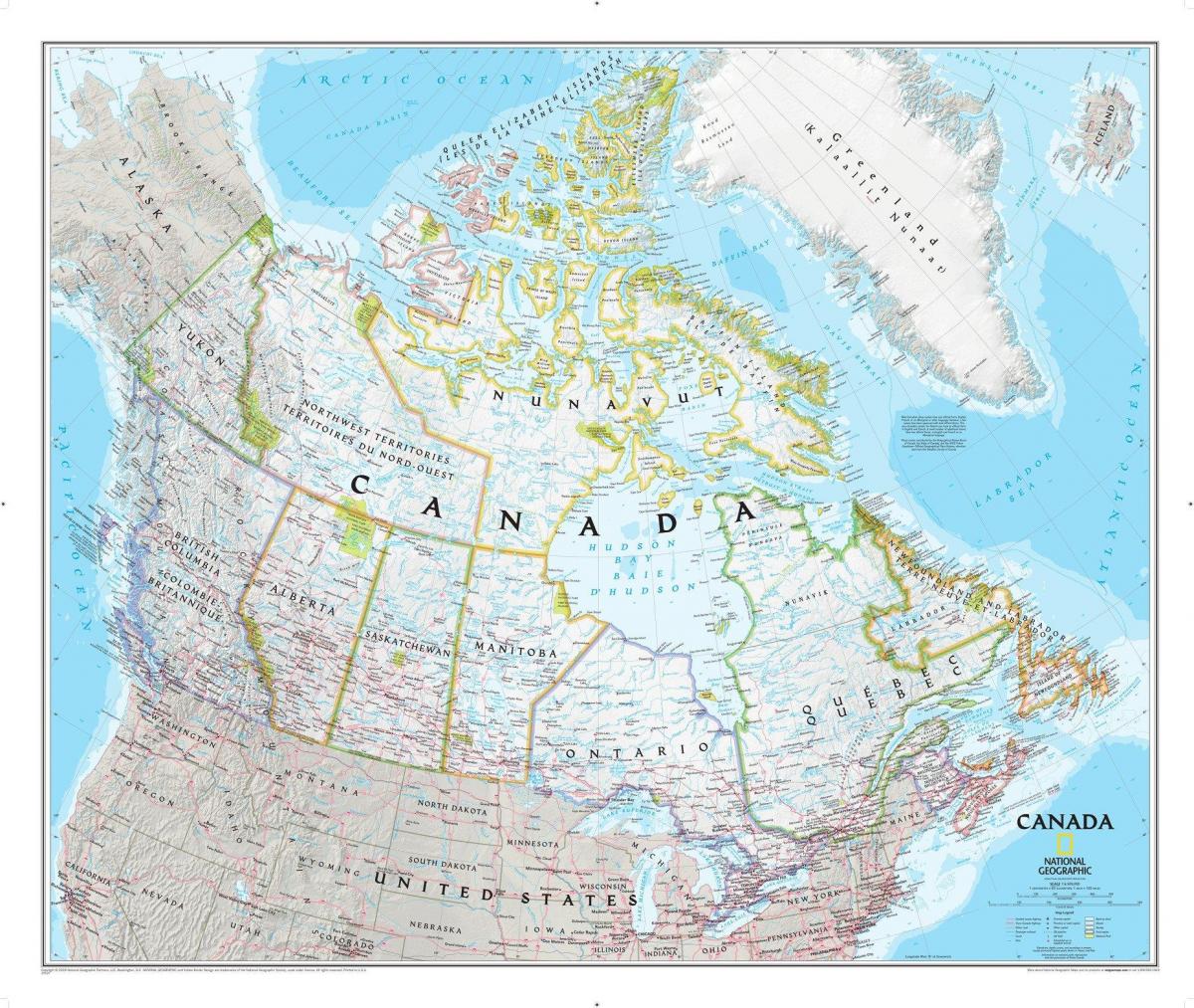 Mappa delle zone del Canada