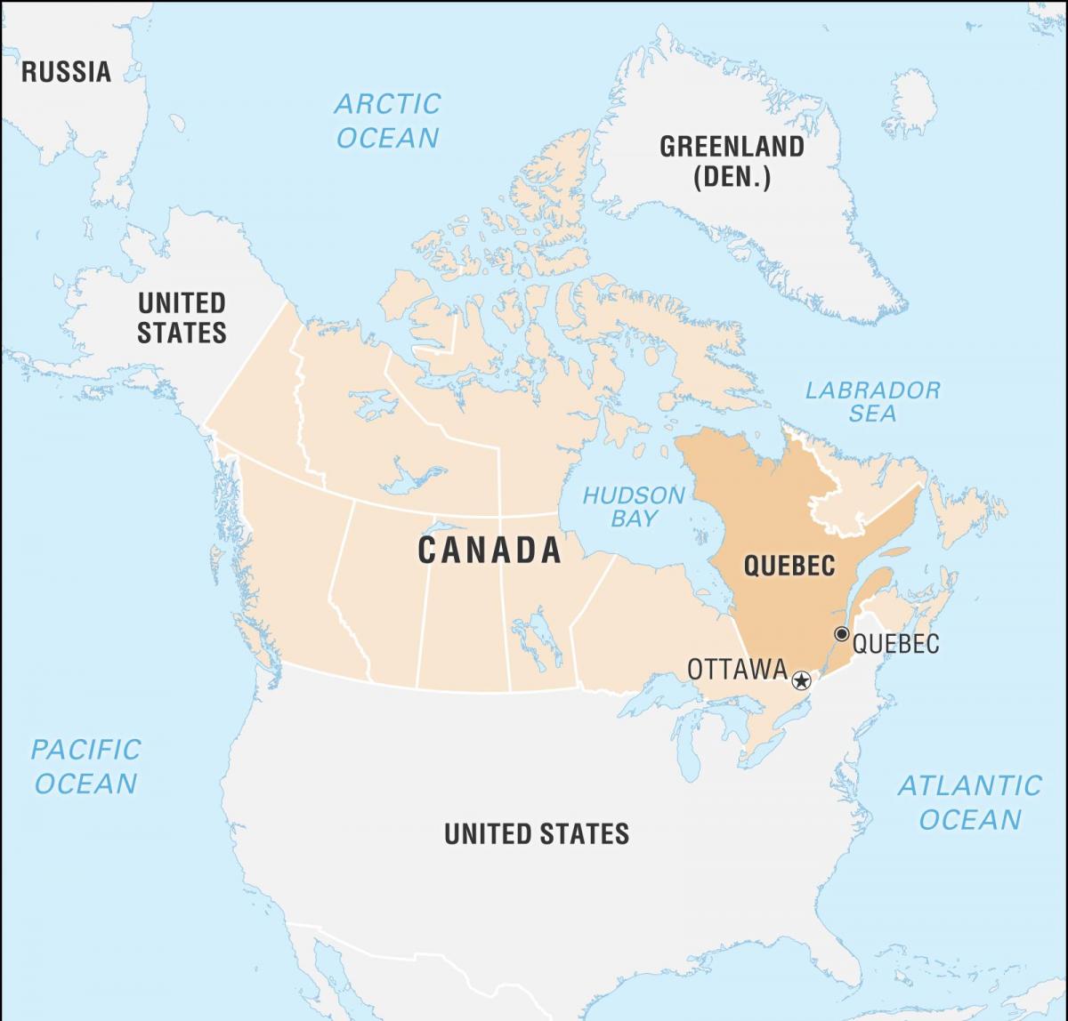 Mappa della capitale del Canada