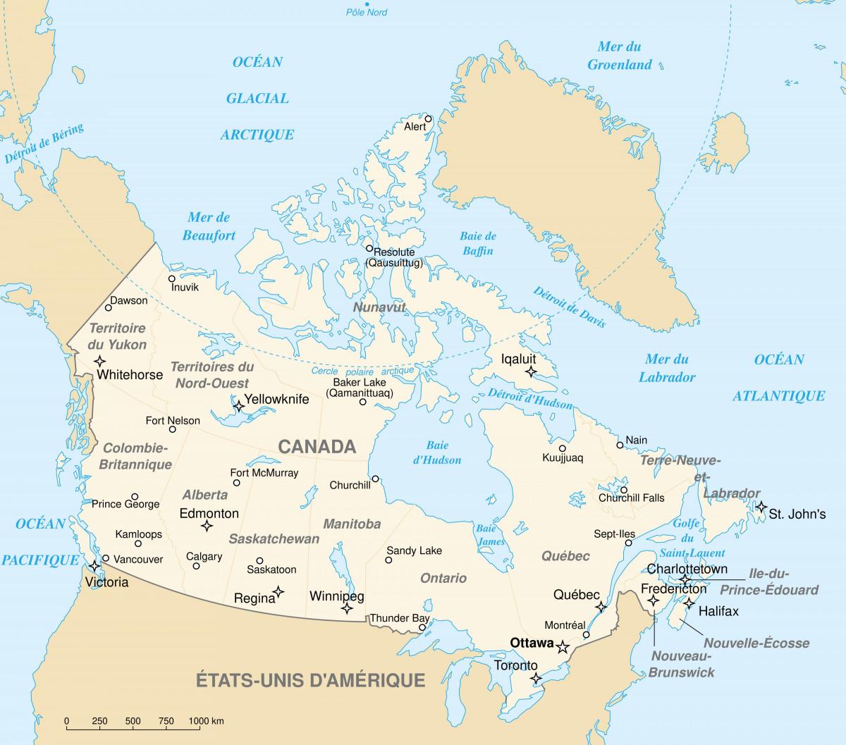 Mappa della città di Canada