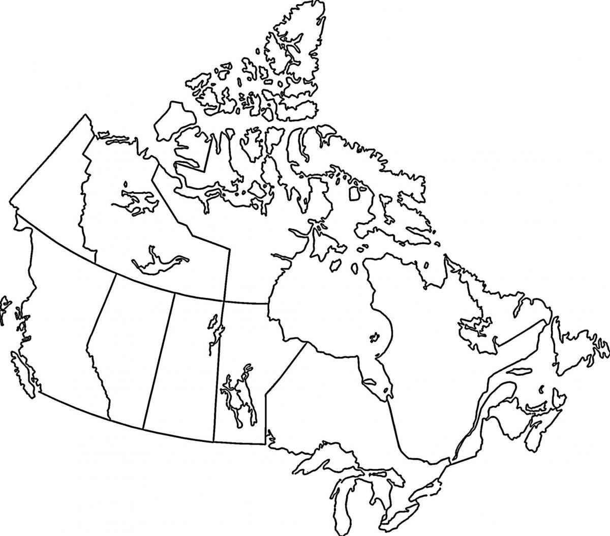 Vuoto Canada mappa
